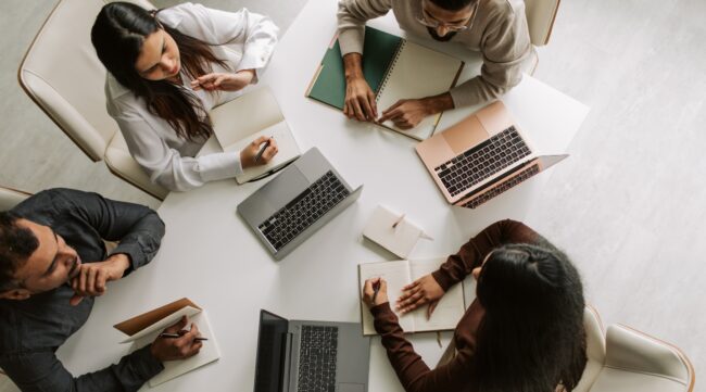 employees in office